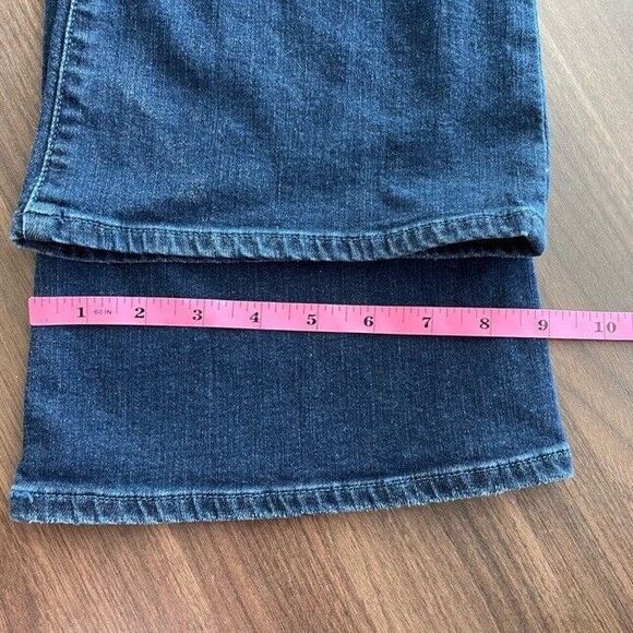 Hudson Collin Jeans Flap Mid Rise Bootcut Flare Crop Dark Wash Stretch 31/10 EUC - Picture 11 of 12